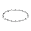 classic sincerity pattern 4mm sterling silver bracelet