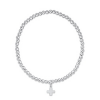 	classic pattern 3mm sterling silver bracelet with signature cross sterling
