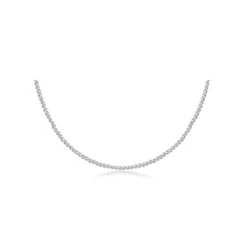 classic pattern 15" 2mm sterling silver choker