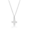 sterling silver 16" necklace with signature cross sterling
