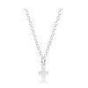 sterling silver 16" necklace with signature cross small sterling