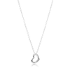 sterling silver 16" necklace with sterling love charm