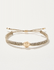 Friendship Bracelet Metallic Gold with Pineapple