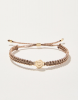 Friendship Bracelet Metallic Rose with Heart