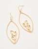 Autumn Leaves Earrings Gold