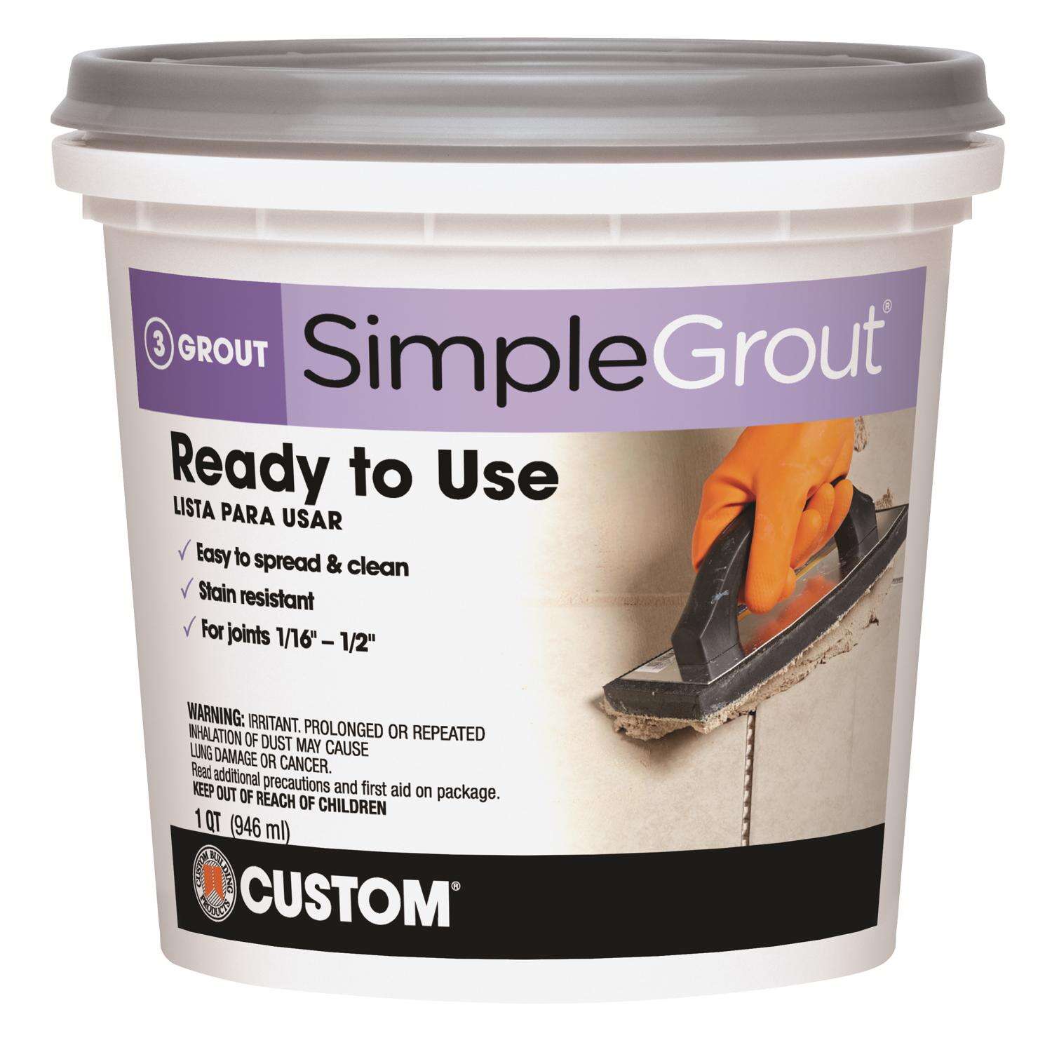 SimpleGrout® Pre-Mixed Grout 1 qt. Haystack