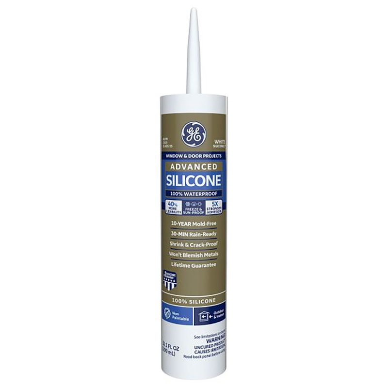 GE Advanced Silicone 2® Window & Door Sealant 10.1 oz White