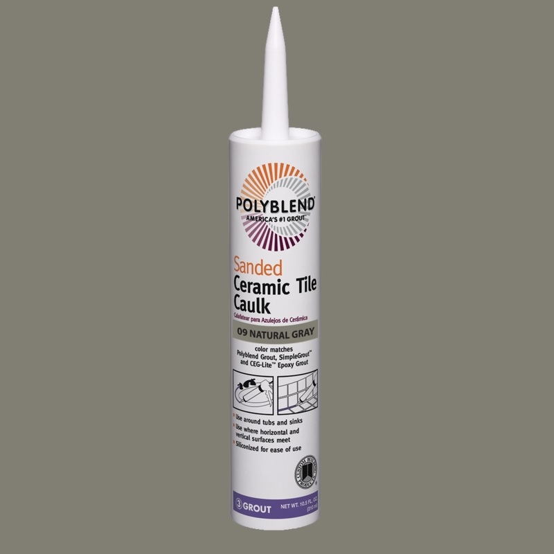 Custom Building Products Polyblend Siliconized Acrylic Tile Caulk 10.5 oz Sanded Natural Gray