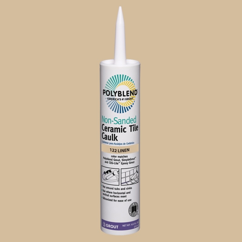 Custom Building Products Polyblend Siliconized Acrylic Tile Caulk 10.5 oz Non-Sanded Linen