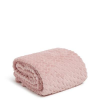 Textured Throw Blanket Imperial Hearts Neutral Pink