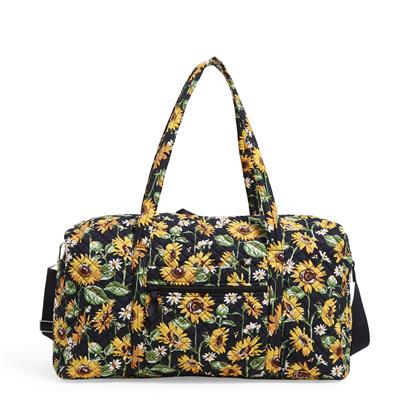 Iconic Large Travel Duffel Bag Sunflowers