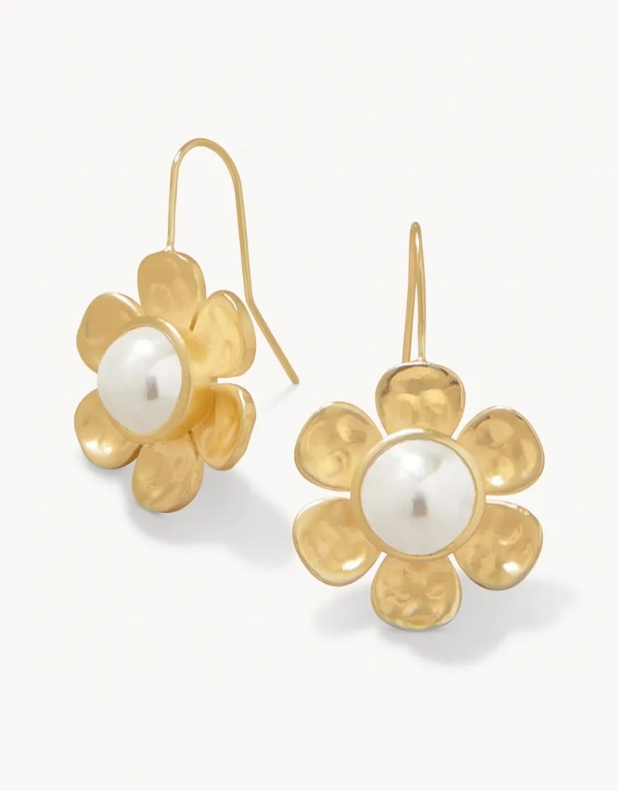 Primrose Drop Earrings Pearl