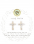 Sea La Vie Have Faith Stud Earrings Gold