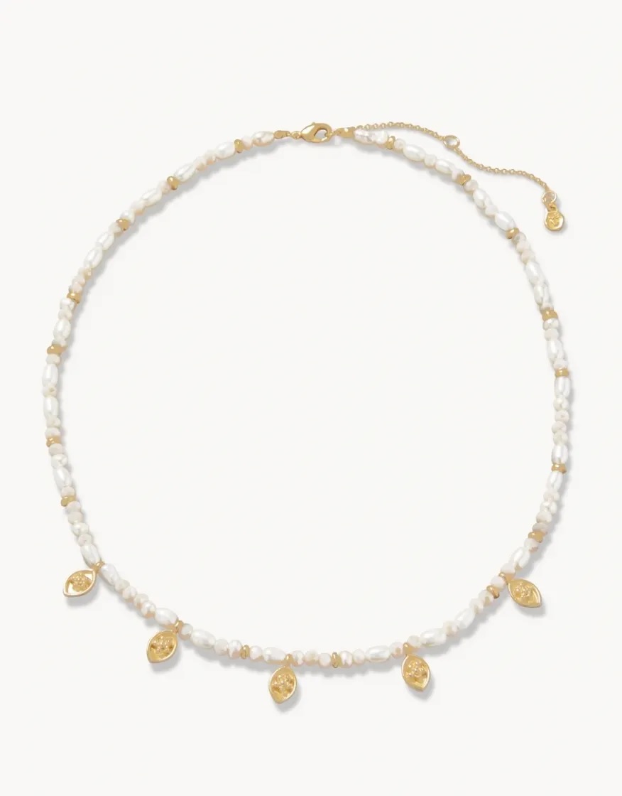 Primrose Sparkly Pearl Necklace